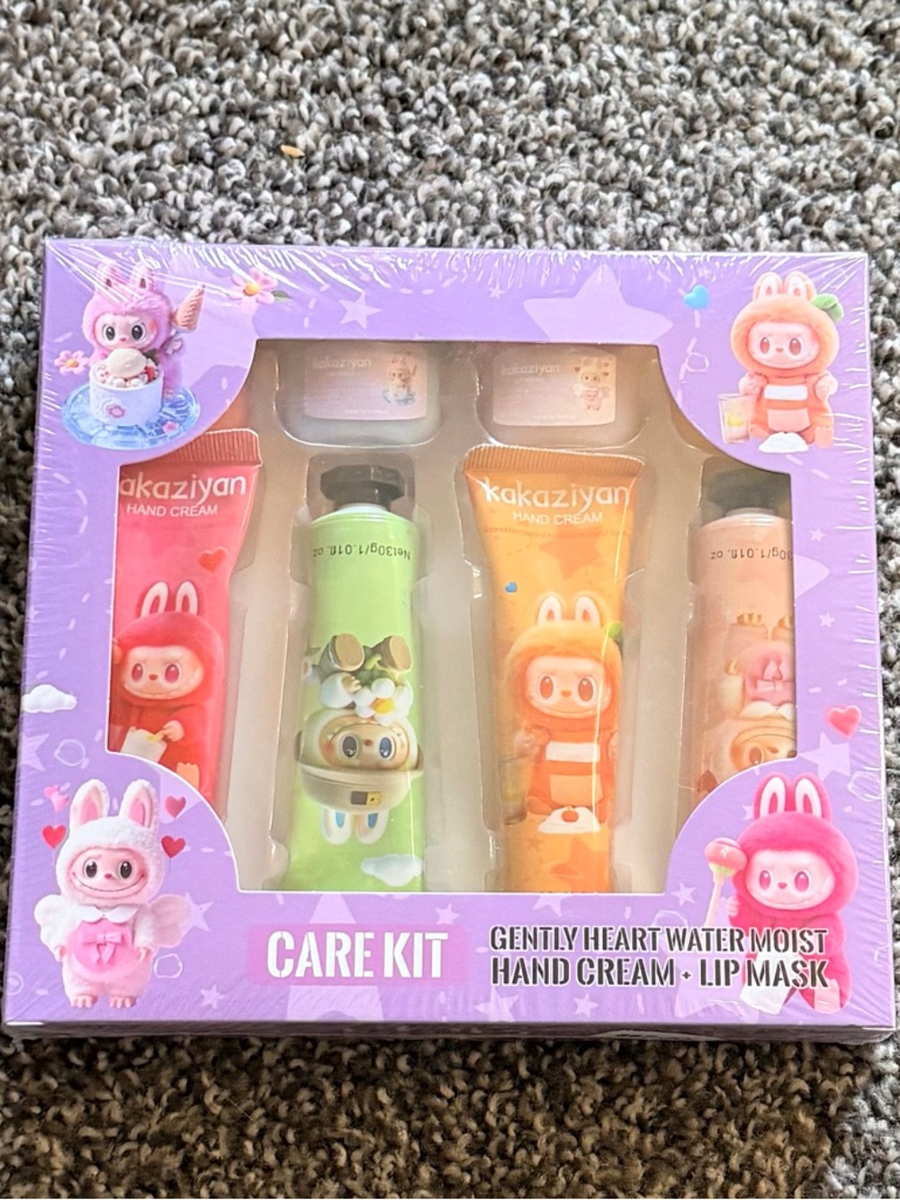 La Bubu Kids Hand Cream Care Kit in Pink, Green, Orange, Beige